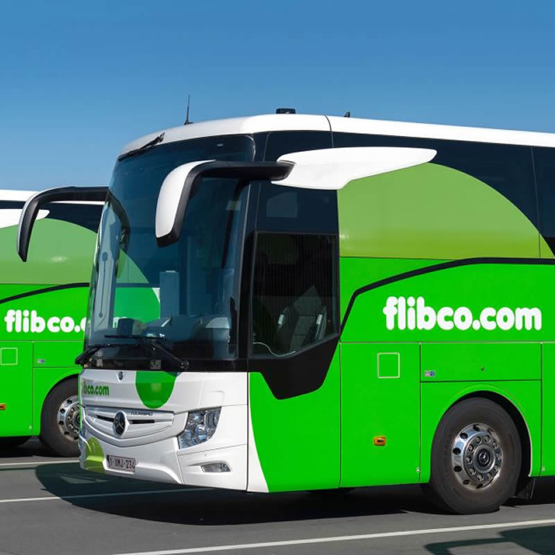 Flibco bus service that takes you from Pisa Airport to Florence station
